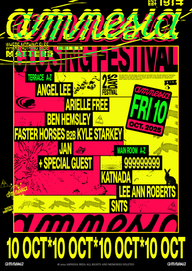 Amnesia  Closing Festival Viernes