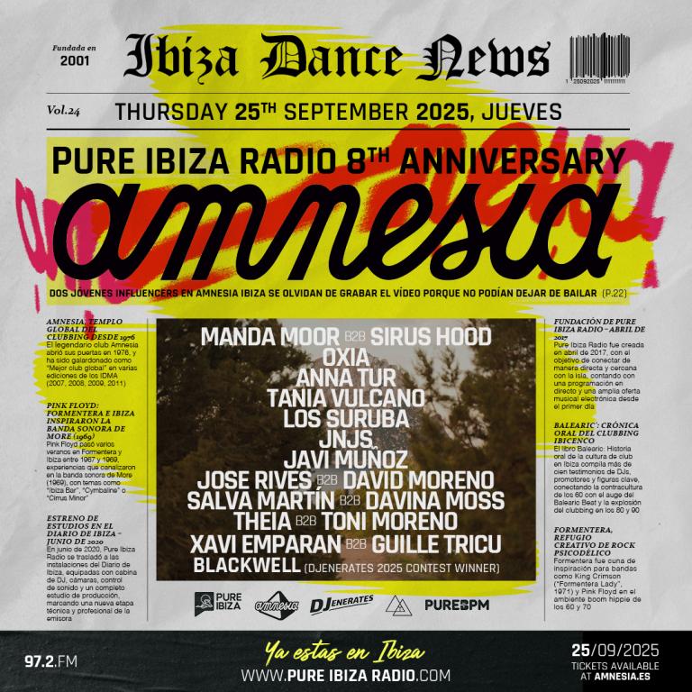 Pure Ibiza Radio 8th year anniversary
