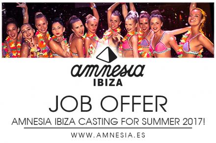 JOB OFFER: Dance at Amnesia Ibiza!