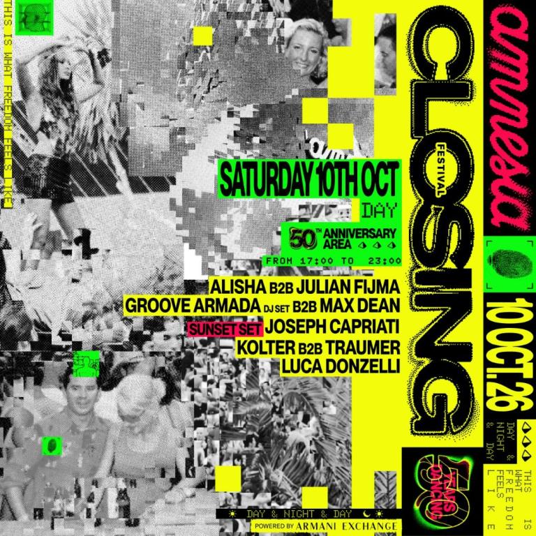 AMNESIA 50TH CLOSING FESTIVAL (DAY)